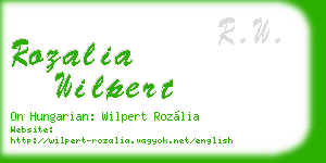 rozalia wilpert business card